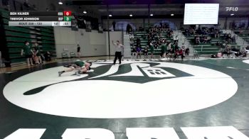 120 lbs Cons. Round 3 - Trevor Johnson, Benedictine College Prep vs Ben Kilner, The Heights