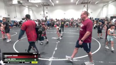 80 lbs Round 2 - Graham Tanis, C2X vs Jacob Keith, Mighty Warriors Wrestling Acad