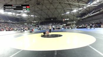 Boys 1A 106 lbs Champ. Round 1 - Bear Dixon, Rochester vs Colston Pavey, Castle Rock
