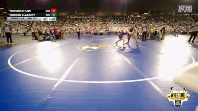 B4A-190 lbs Semifinal - Hudson Claggett, Bristow vs Braden Strain, Berryhill