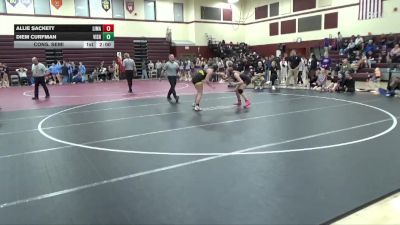 JV-12 lbs Cons. Semi - Diem Curfman, Vinton-Shellsburg vs Allie Sackett, Linn-Mar