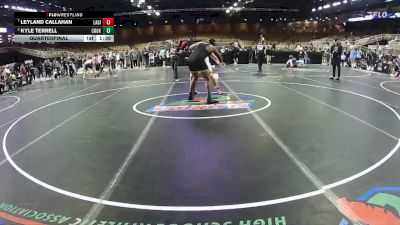 285 lbs Quarterfinal - Leyland Callahan, Lake Gibson vs Kyle Terrell, Cook