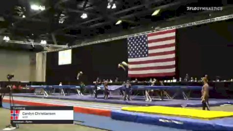 Cardyn Christiansen - Tumbling, NSB - 2021 USA Gymnastics Championships