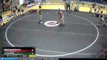 90 lbs Round 5 (6 Team) - Preston Bartolini, Carolina Reapers vs JT Milligan, Summerville Takedown Club