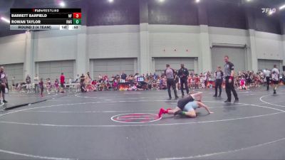 84 lbs Round 2 (4 Team) - Barrett Barfield, MF Purge vs Rowan Taylor, Rabbit Wrestling Club