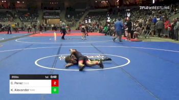 85 lbs Consolation - Chassity Perez, Tulsa Blue T Panthers vs Koda Alexander, RAW