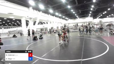 215 lbs Rr Rnd 2 - Braudrick Coleman, Valhalla vs Andrew Vega, Threshold WC