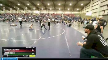 90 lbs Champ. Round 1 - Jesse Clegg, Kamas vs Camden Caufield, Roy Wrestling Club