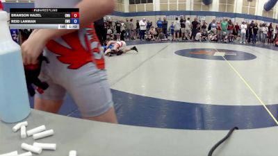 16U Boys FS - 144 lbs Quarters - Branson Hazel, Contenders Wrestling Academy vs Reid Lanman, Edgewood Wrestling Club