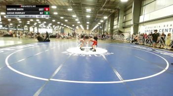 95 lbs Rr Rnd 3 - Griffin Smith, Quest School Of Wrestling MS vs Lucas Huntley, Mat Warriors Yellow