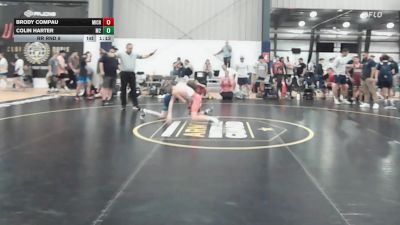 109 lbs Rr Rnd 8 - Brody Compau, Michigan Premier Red - BHS vs Colin Harter, M2 Training Center - BHS