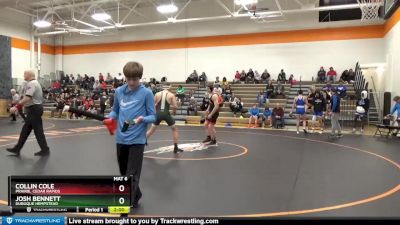 JV Boys-8 lbs Round 1 - Collin Cole, Prairie, Cedar Rapids vs Josh Bennett, Dubuque Hempstead