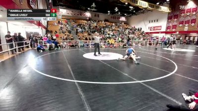 110 lbs Quarterfinal - Isabella Hetzel, Thermopolis vs Emilie Lively, Thunder Basin
