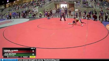 62 lbs Cons. Round 2 - Ezekiel Alonzo, Hawk Mat Club vs Jack Bauman, Cowboy Mat Club