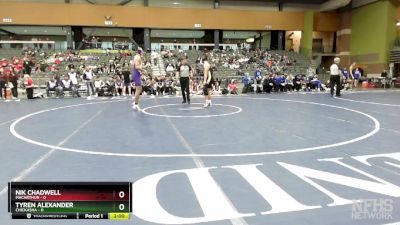 165 lbs Quarterfinals (8 Team) - Tyren Alexander, CHICKASHA vs Nik Chadwell, MACARTHUR