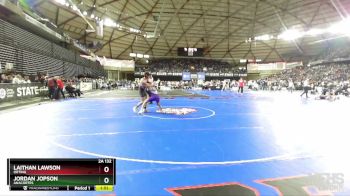 2A 132 lbs Champ. Round 1 - Laithan Lawson, Orting vs Jordan Jopson, Anacortes