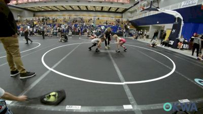 64-67 lbs Consolation - Paisleigh Carpenter, Choctaw Ironman Youth Wrestling vs Mason Byers, Deer Creek Wrestling Club