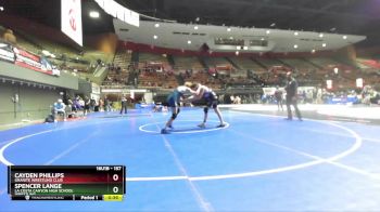 157 lbs Cons. Semi - Spencer Lange, La Costa Canyon High School Wrestling vs Cayden Phillips, Granite Wrestling Club