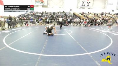 118 lbs Cons. Round 3 - Ian Eisenhandler, Journeymen Wrestling Club vs Karar Abokefaya, Amherst Youth Wrestling Club