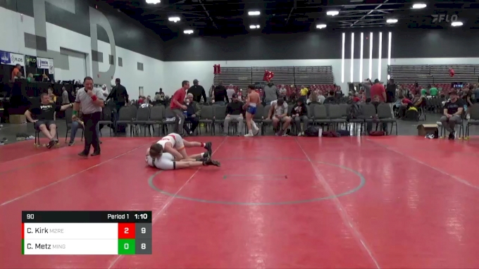 90 lbs Placement Matches (8 Team) - Caleb Kirk, M2 RED (PA) vs Chris ...