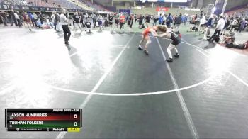 126 lbs Cons. Round 3 - Jaxson Humphries, OK vs Truman Folkers, IA