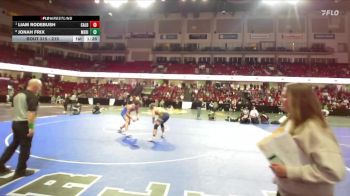 215 lbs Quarterfinal - Liam Rodebush, Caldwell vs Jonah Frix, Meridian