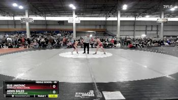 85 lbs Champ. Round 2 - Gus Jakovac, Homedale Middle School vs Aiden Bales, Idaho Gold Wrestling