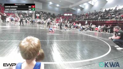 40 lbs Semifinal - Cavon Rogers, Berryhill Wrestling Club vs Lane Carrier, Raw Wrestling Club