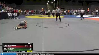 6A - 126 lbs Champ. Round 1 - Cael Alderman, Olathe North vs Julio Sanchez, Haysville-Campus