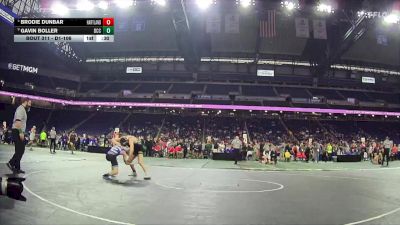 D1-106 lbs Cons. Round 3 - Brodie Dunbar, Hartland vs Gavin Boller, Detroit Catholic Central
