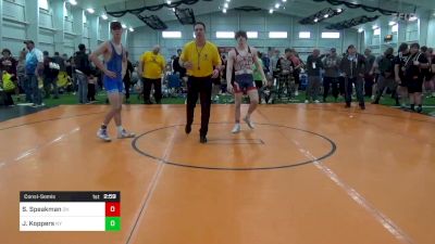 E-160 lbs Consolation - Scott Speakman, OH vs Jackson Koppers, NY