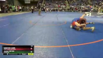 160 lbs Cons. Round 1 - Sawyer Carr, West Fargo Sheyenne vs Hugh Meyer, Dickinson