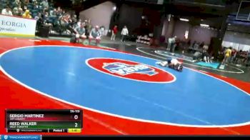 7 lbs Quarterfinal - Reed Walker, West Forsyth vs Sergio Martinez, Tift County