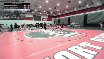 105 lbs Round 2 (12 Team) - Maria Hoegemeyer, Cradletown Wrestling Academy vs Hannah Schuster, Missouri Impact Purple
