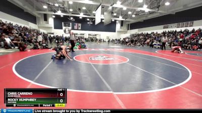 106 lbs Cons. Round 3 - Chris Carreno, Aliso Niguel vs Rocky Humphrey, Sultana