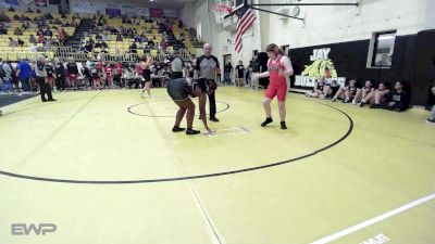 190 lbs Quarterfinal - Jayla Jones, Union Girls JH vs Dallie Sperry, Grove JH Girls