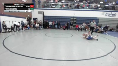 53 lbs Cons. Round 3 - Tate Gillette, Small Town Grims vs Johnathan Schrenk, Brothers Of Steel Wrestling Club