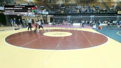 149 lbs Cons. Round 5 - Celestino Gonzales, Western Colorado vs Kaiden Cue, Carl Albert State