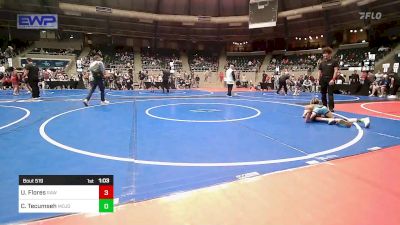 58 lbs Quarterfinal - Uriel Flores, Raw Wrestling Club vs Colton Tecumseh, Mojo Grappling Academy