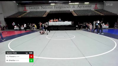 100 lbs Quarterfinal - Cael Powers, Teknique Wrestling vs Miller Shettle, Morris Fitness Wrestling Club