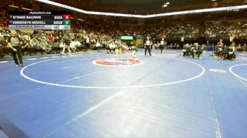 115 Class 1 lbs 5th Place Match - Emmersyn Miskell, Warsaw vs Sydnee Baldwin, Nevada