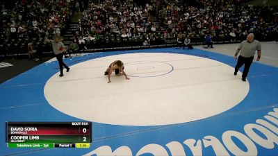 132 lbs Quarterfinal - Cooper Limb, Hillcrest vs David Soria, Bonneville