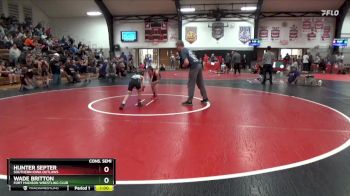 Cons. Semi - Hunter Septer, Southern Iowa Outlaws vs Wade Britton, Fort Madison Wrestling Club
