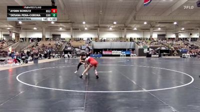 Girls 114 lbs Semifinal - Tatiana Pena-Corona, Clarksville High School vs Ayden Schultz, Ooltewah High School