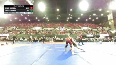 130 lbs Champ. Round 1 - Owen Martel, Moses Lake Wrestling Club vs Auzzy Carter, Powell Wrestling Club