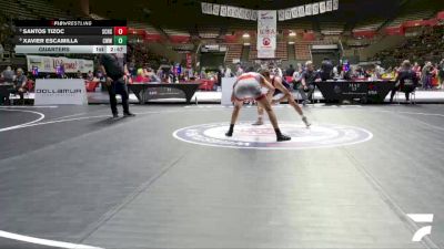 Quarters - Santos Tizoc, Silver Creek High School Wrestling vs Xavier Escamilla, Cali Warriors Wrestling