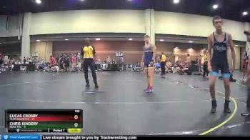 155 lbs Quarterfinals (8 Team) - Lucas Crosby, Team Palmetto vs Chris Kingery, Noke RTC