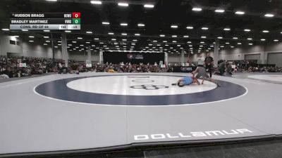 120 lbs Cons. Rd Of 64 - Bradley Martinez, Volcano Vista High School Wrestling vs Hudson Bragg, Bear Cave Wrestling Club