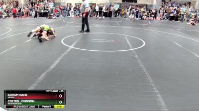 85 lbs Quarterfinal - Colten Johnson, Headhunters vs Abram Baer, Vipers