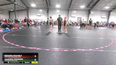 90/95/100 Round 5 - Kenadee Michaels, Hernando Wrestling Club vs Makenna McMahon, Compound Wrestling